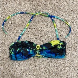 Delia’s Tropical Bandeau Bikini Top